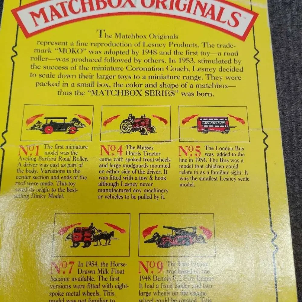 Matchbox Originals No. 9 Fire Engine Moko Lesney Limited Edition 1953